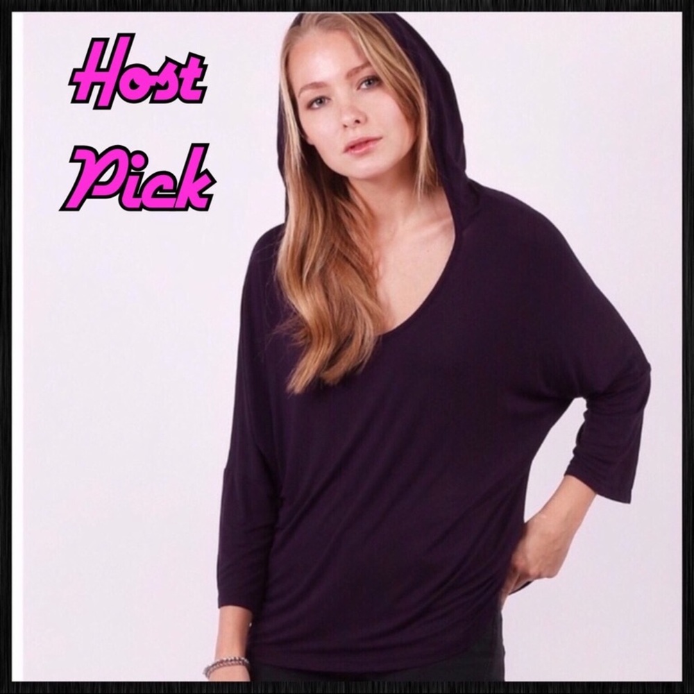 Dip Dye HOODIE in NIGHTSHADE - Picture 4 of 4